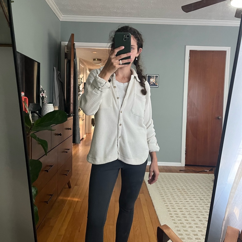 Madewell Waffle Knit Shirt-Jacket